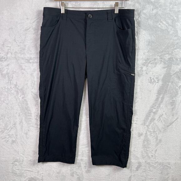 Eddie Bauer Pants - Eddie‎ Bauer Hiking Pants Women's 10 Black Cropped Athletic Outdoor Pockets